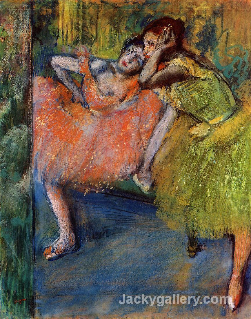 Two Dancers in the Foyer by Edgar Degas paintings reproduction